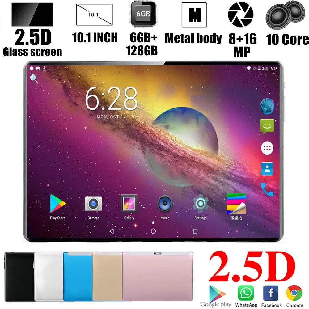 10 1 дюймовый планшет с восьмиядерным процессором ОЗУ 6 ГБ ПЗУ 2020 Android 1|Планшеты| |