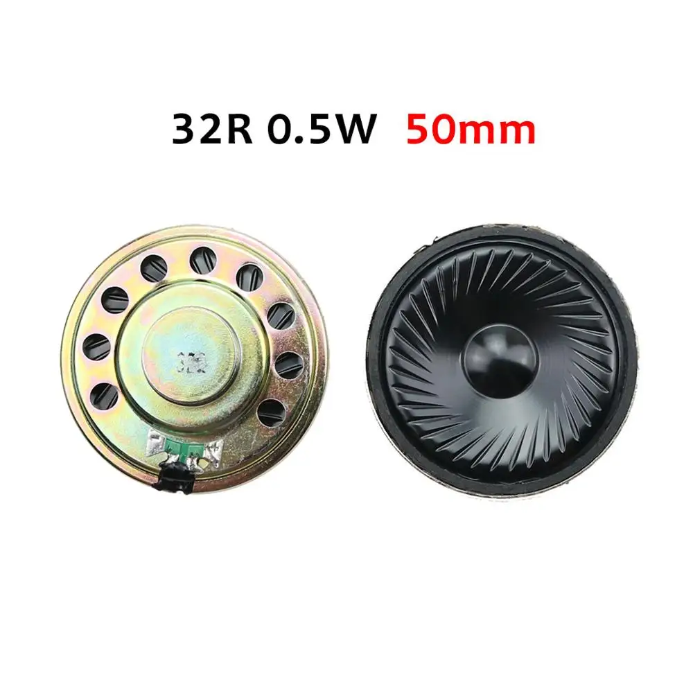 

JCD 1PCS New Ultra-thin speaker 32 ohms 0.5 watt 0.5W 32R speaker Diameter 50MM 5CM thickness 9MM