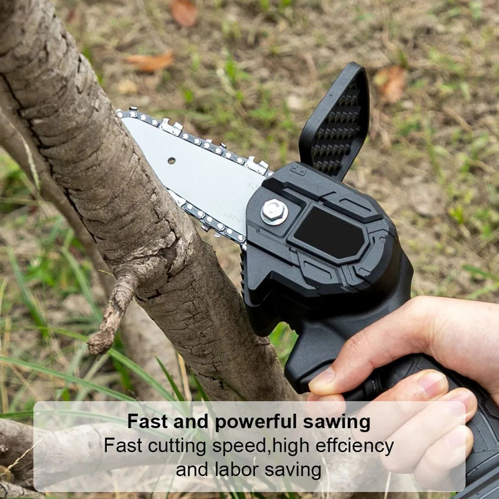 

4pcs 4/6Inch Chainsaw Guide Bar And Saw Chain Set Fits Electric Chain Saw Wood Cutter Woodworking Pruning One-handed Garden Tool