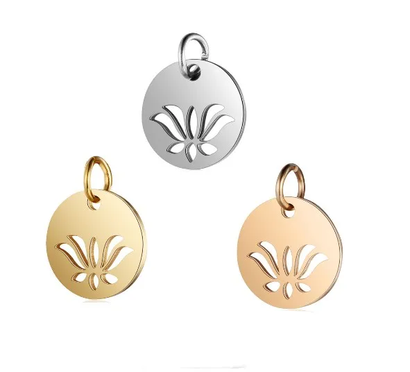 

2 шт./Лот 12*17 мм, соединитель из нержавеющей стали lotus, металлический сплав, подвеска для DIY браслета, изготовления ювелирных изделий ffg4f