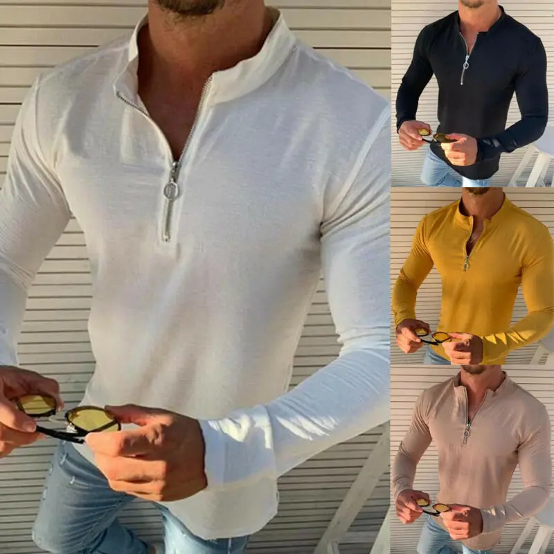 Размера плюс 5XL футболка мужская рубашка осенняя однотонная Цвет V комплекты с