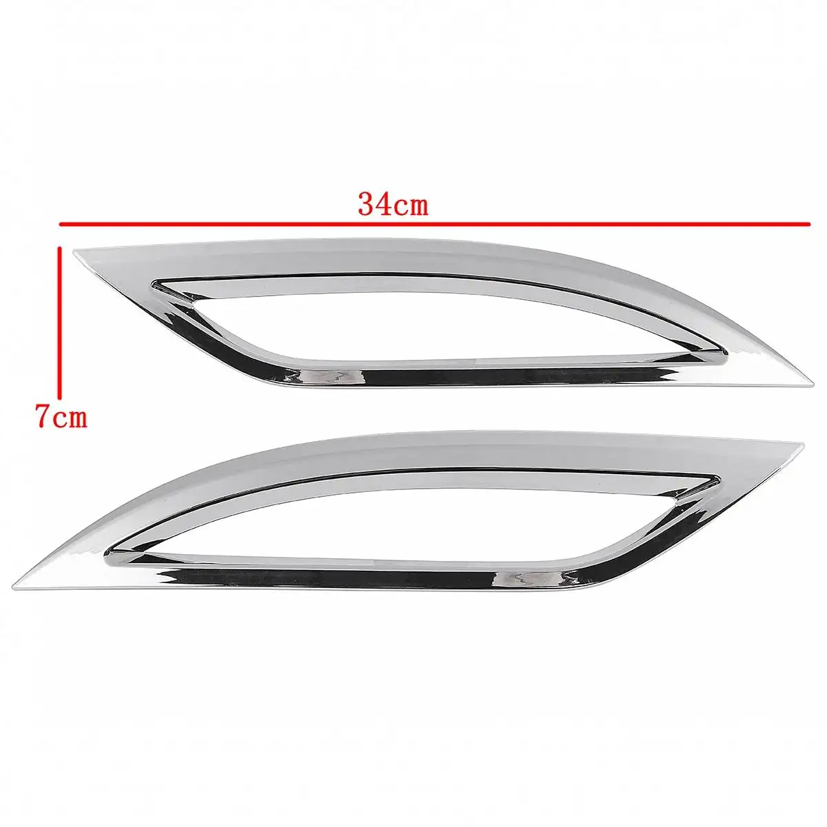 1 пара автомобильных аксессуаров для стайлинга хромированные Чехлы