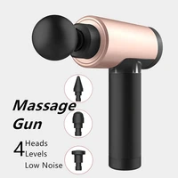 professional edition massage gun body relaxation deep muscle massager fascia gun sport with 4 heads for fitness pain relief
