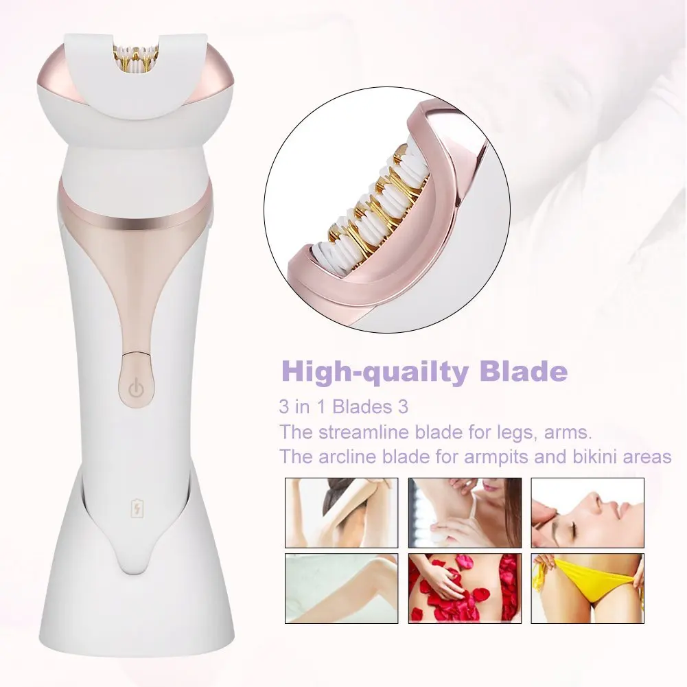 

Multifunction Skin Care Kit Electric Wet&Dry Epilator Lady Shaver Facial Clean Brush Body Massager Professional Beauty Machine