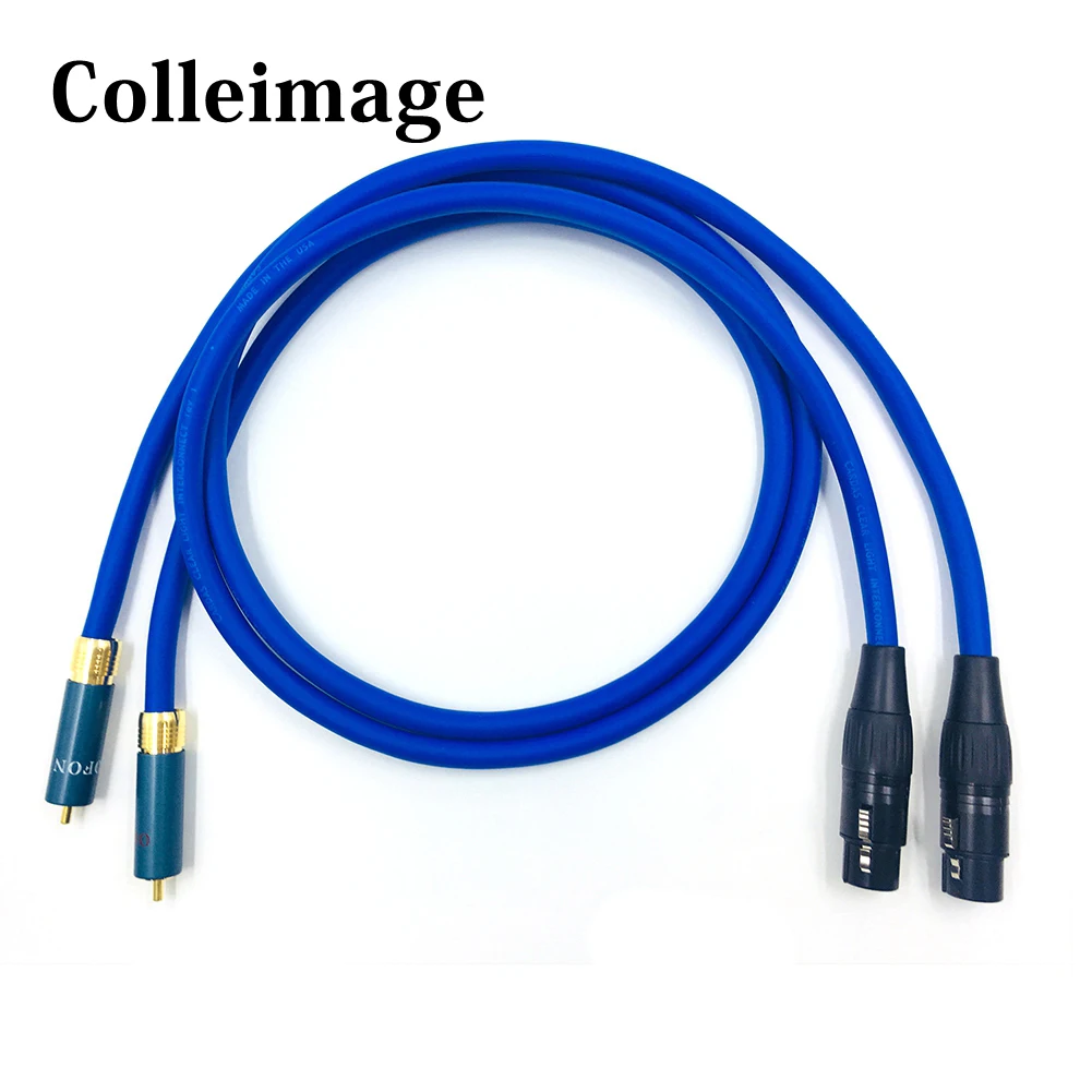 

Pair Cradas cross OCC XLR Female to RCA male Cable Dual 3 Pin XLR Male to RCA Male plug Audio Cable
