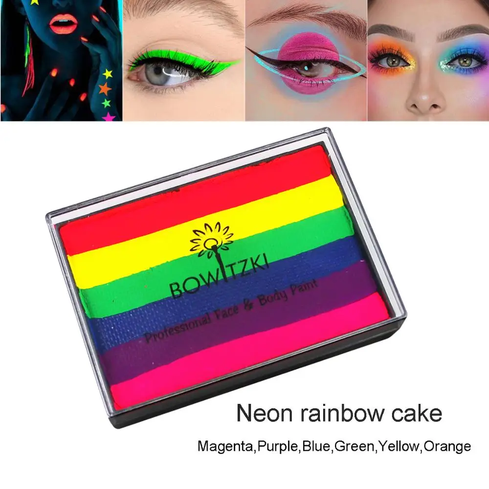 Неоновая Радужная подводка для глаз с эффектом блеска 50 г|Краска тела| |