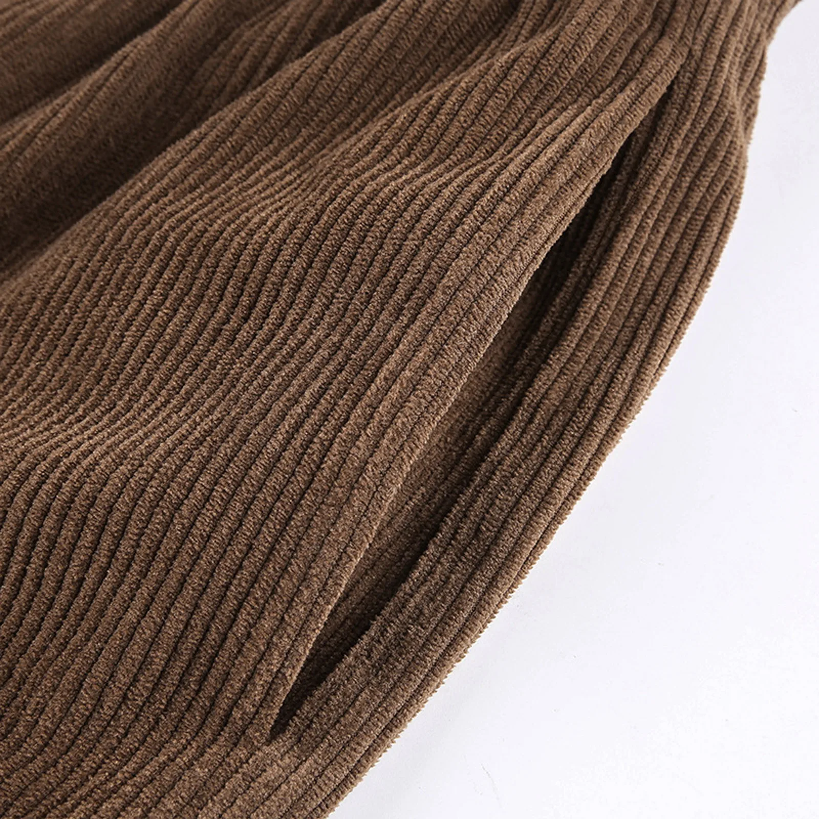 

Streetwear Joggers Women Brown Corduroy Pants Oversized Big Pocket High Waist Sweatpants Harajuku Cargo Pants Loose Trousers