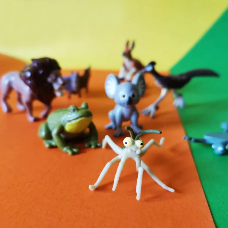 Лев коала кенгуру летучая мышь miniatures/Сказочный Садовый Гном/Террариум с мхом