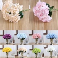 5 heads party home garden decor bouquet artificial hydrangea wedding fake flower