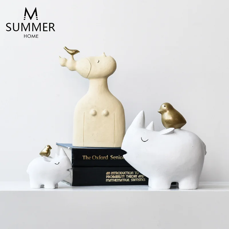 Украшение для дома фэнтезийная птица Рино модель украшение животное