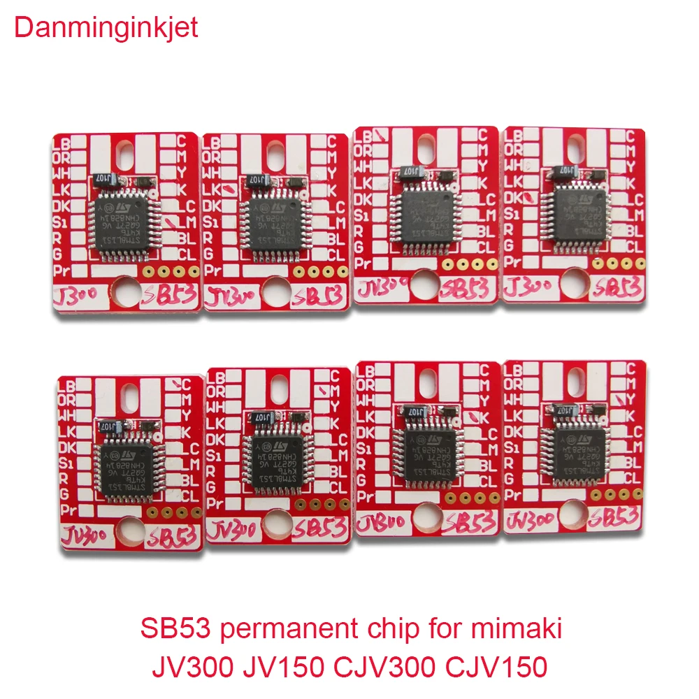 Картридж с чернилами SB53 постоянные чипы для mimaki JV300 JV150 CJV300 CJV150 plus чип