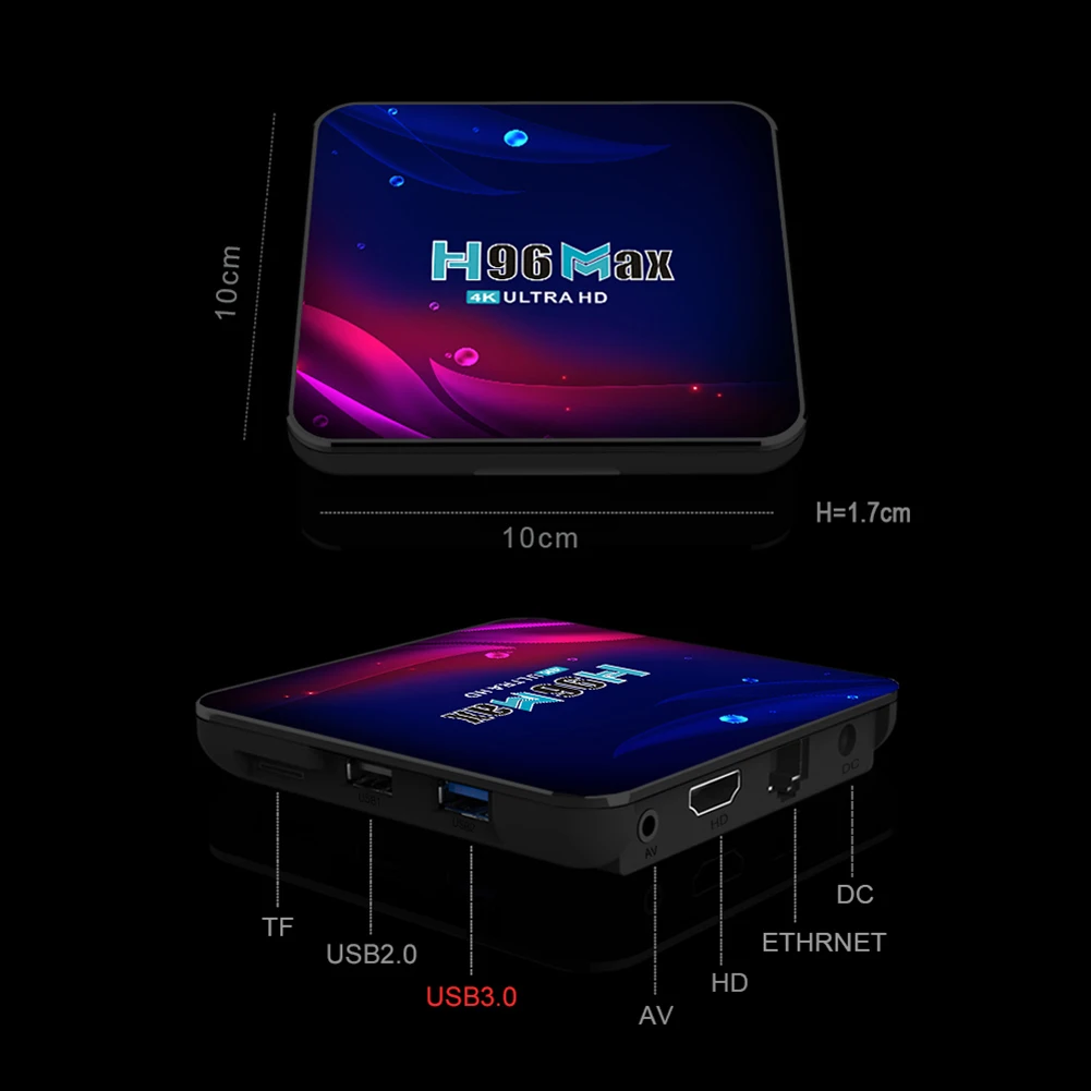 ТВ-приставка H96 Max V11 Android 11 0 2G 16 ГБ 4 Гб 32 64 RK3318 Wi-Fi 4K медиаплеер для Google Voice STB 2 + |