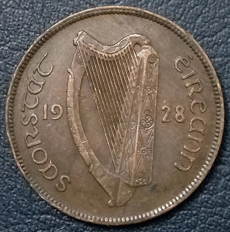 ИРЛАНДИЯ 1 Пенс монеты 1940s петух издание Европа 100% оригинальная монета для