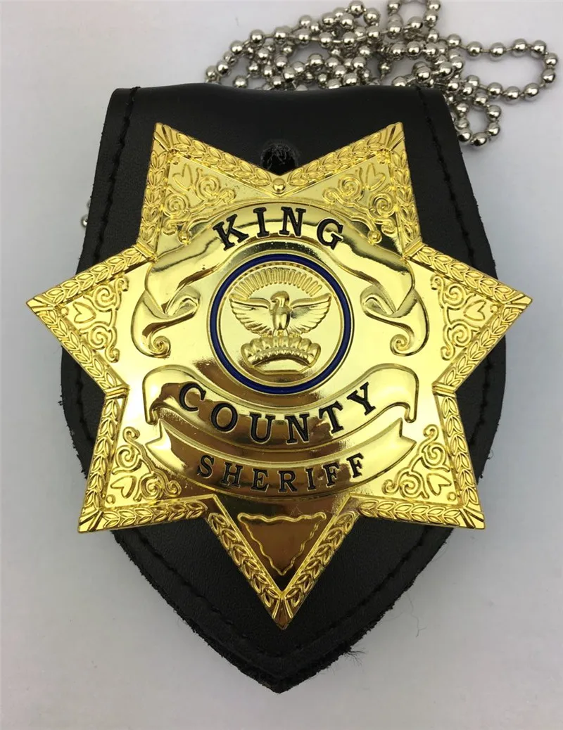 ТВ фильм Golden King County Sheriff Grimes значок Ходячие мертвецы Униформа звезда Хэллоуин