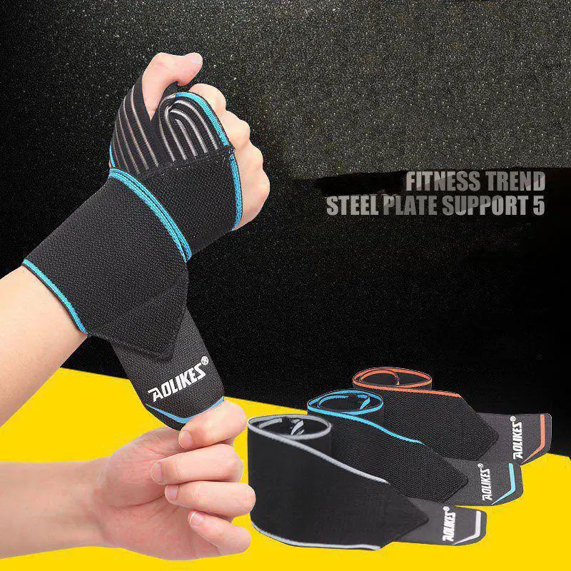 

1pc Sports Wrist Bands Wrist Support Strap Wraps Hand Sprain Recovery Wristband Cycling Tennis Gym Sports Safety Accessories