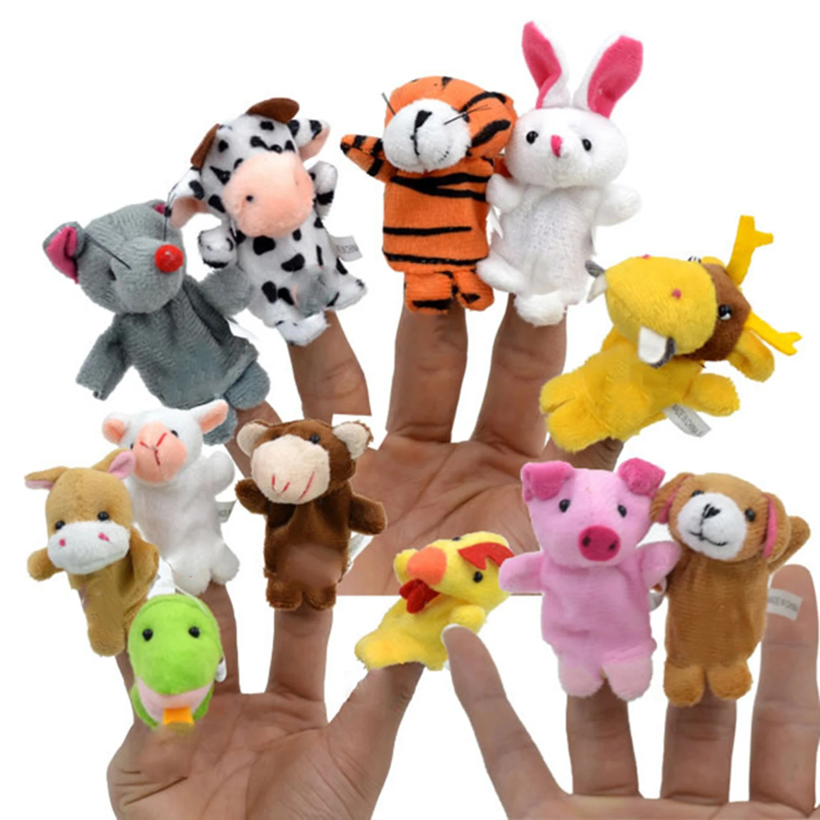 

Палец набор куколок-марионеток ткань бархат куклы мини Животные история героями комиксов для школы воспроизведения GQ