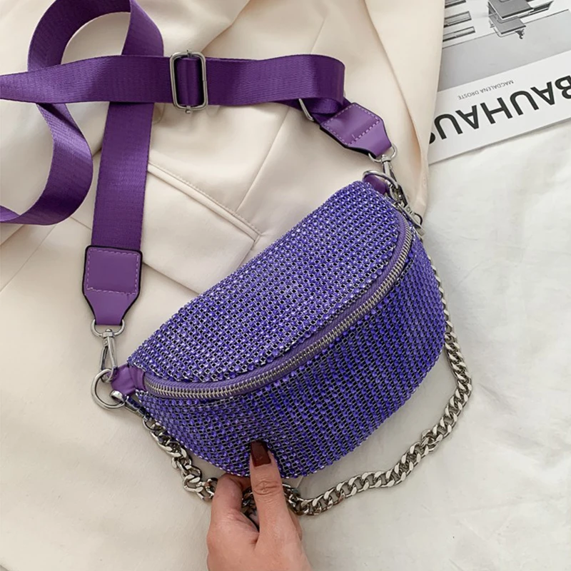 Поясная Сумка из искусственной кожи модная поясная сумка с цепочкой банановая