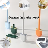 golf silicone toilet brushes with holder set long handled cleaning brush detachable handle wall mounted no dead angle cleaning