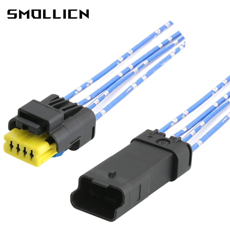

1-50 Sets 4 Pin Car Male Or Female Petrol Pump Wire Harness Plug Waterproof Electrical Connector For Renault Peugeot Citroen