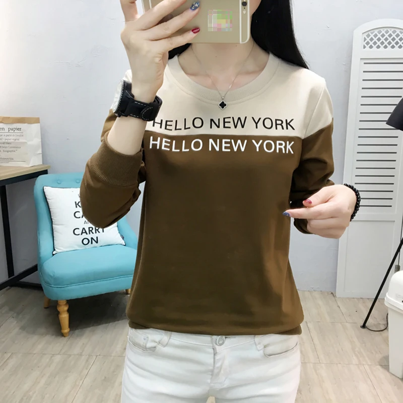 

HELIAR Женский Топ с длинным рукавом harajuku футболка женская mulher camisetas Джемперы Футболка женская Повседневная Осень 2020 размера плюс