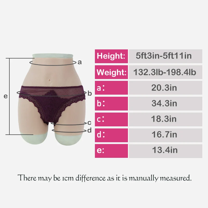 

Roanyer Silicone Hip Panty Enhanced Fake Ass for Crossdresser Soft Underwear Rich Buttock with Articifical Vagina Male to Female