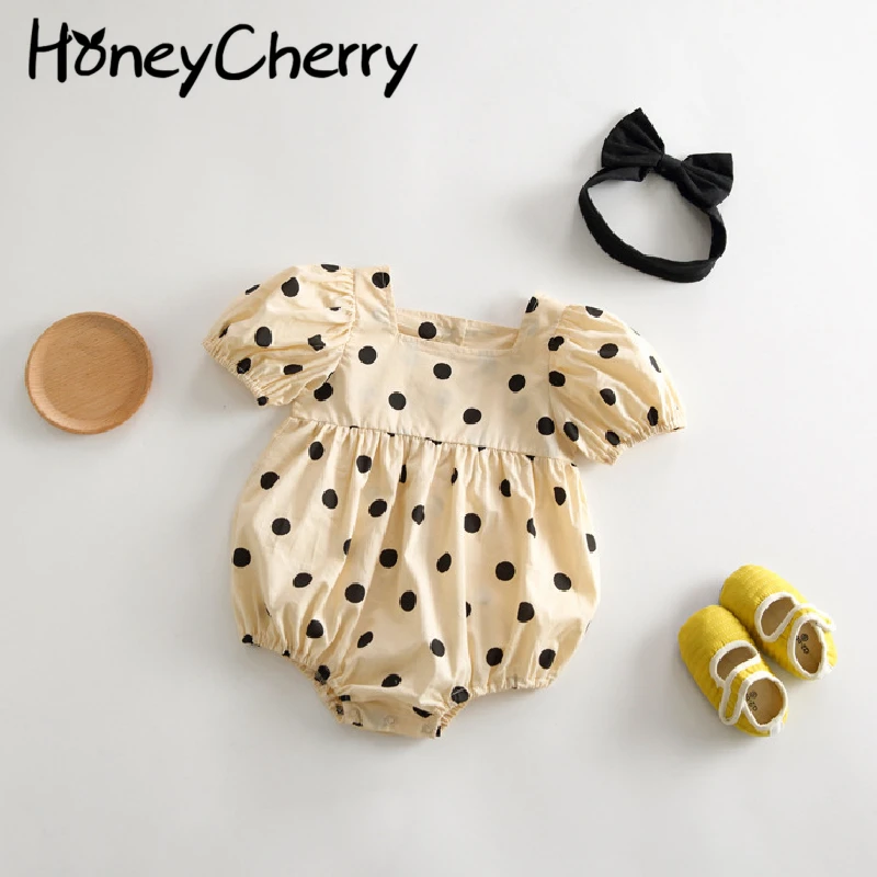 

2021 summer baby baby short sleeved one-piece baby climbing suit baby girl clothes bodysuit