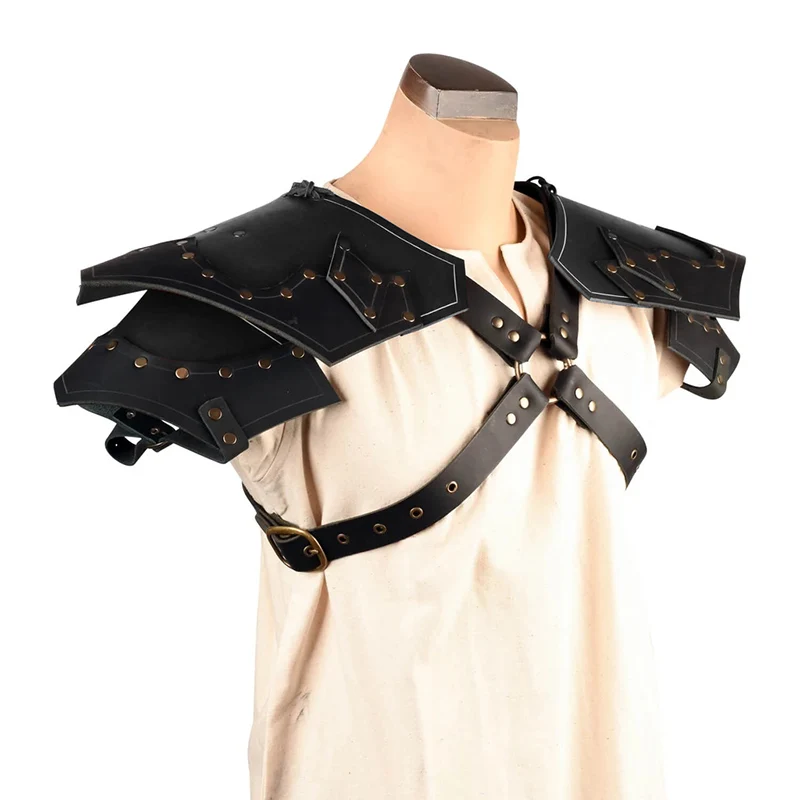 Средневековый наемник Рыцарь Костюм Pauldrons ремень Larp Paladin наплечная броня