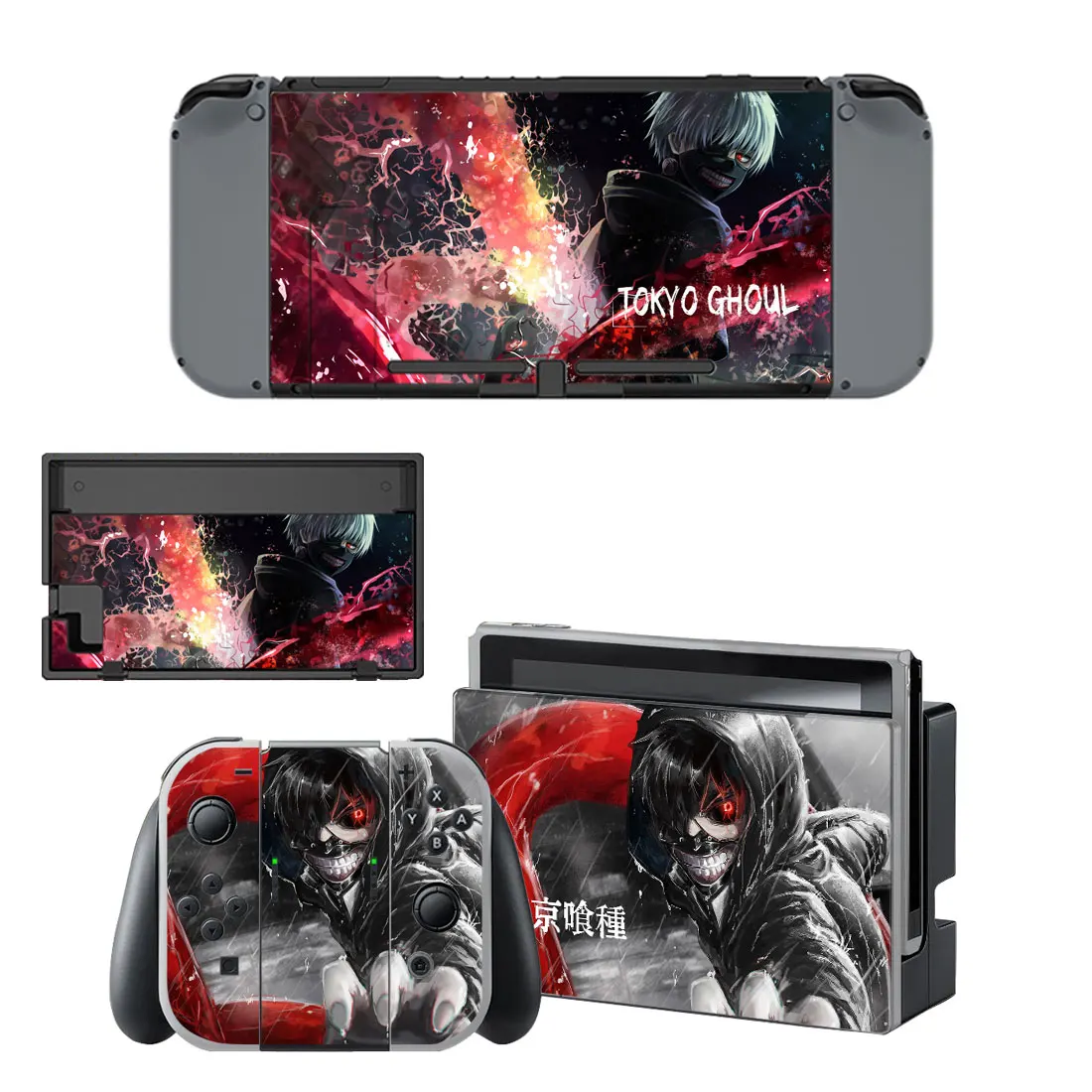 11 Styles Tokyo Ghoul Style Vinyl Decal Skin Sticker For Nintendo Switch NS NX Console Protector  Game Accessoriy NintendoSwitch