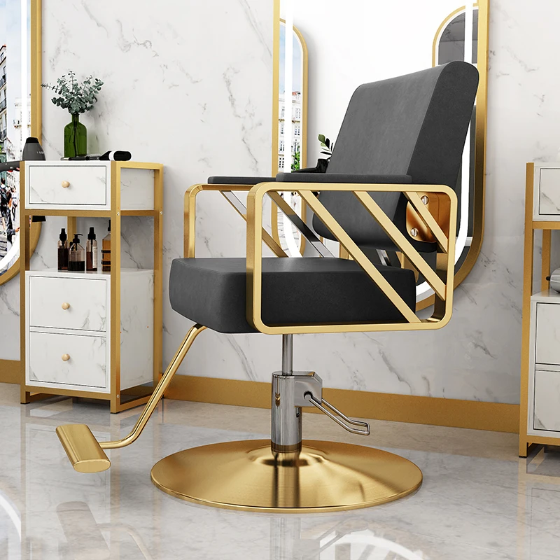 

Modern barber shop barber chair hair salon special hairdressing chair stool lift can be put down the hair cutting chair