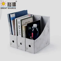 foldaway file holder marble newspaper box desk top organizer magazine bookend white corrugated paper office stationery10pcs%ef%bc%89