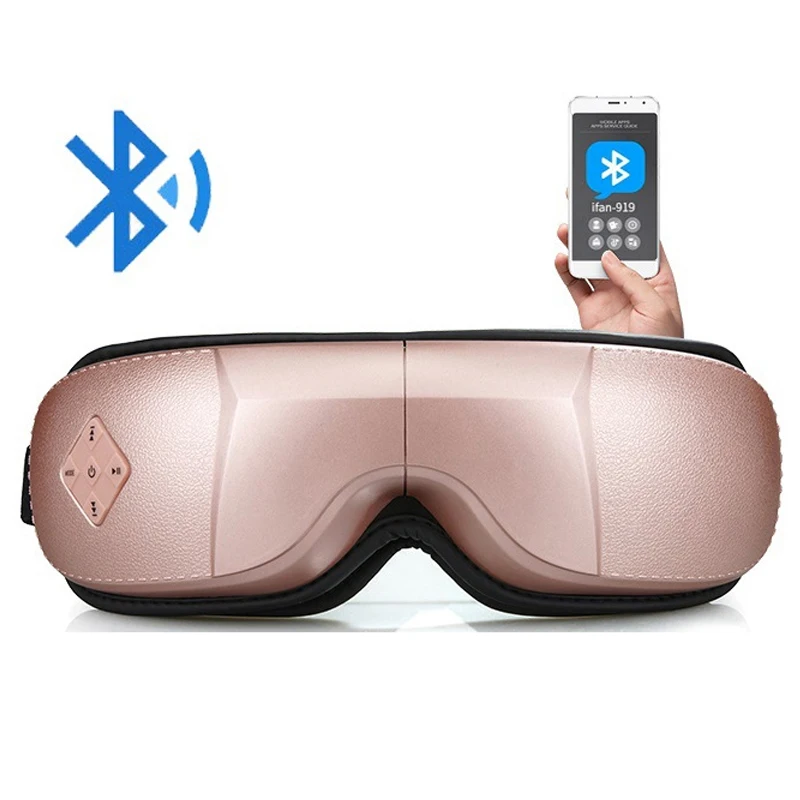 Перезаряжаемый Массажер для терапии глаз Электрический Bluetooth музыкальный