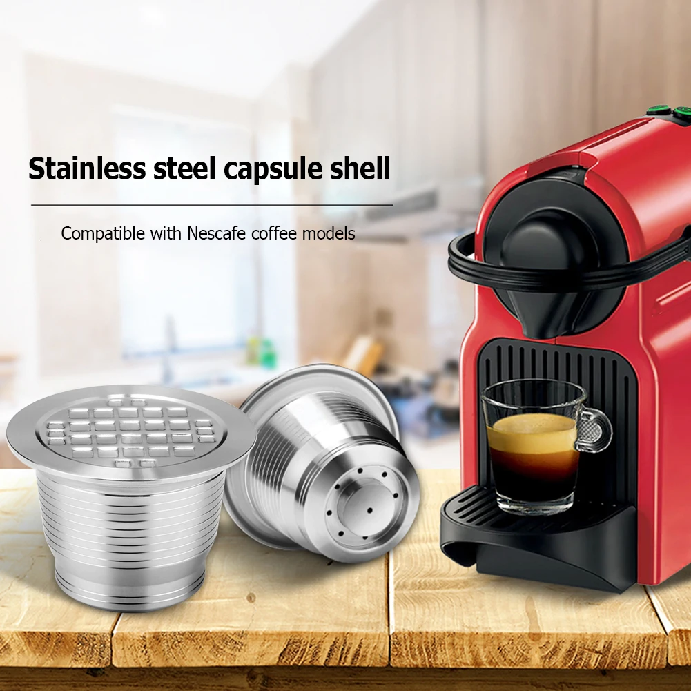 Reusable Stainless Steel Coffee Capsule Cup Refillable Filter For Nespresso Coffee Machine for Nescafe Cafe Kitchen Gadgets