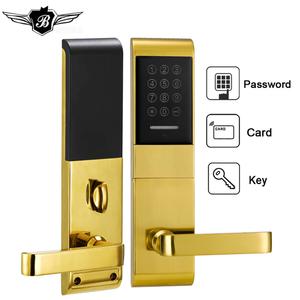 Интеллектуальный электронный БЕСКЛЮЧЕВОЙ Pin код безопасный замок RFID карта