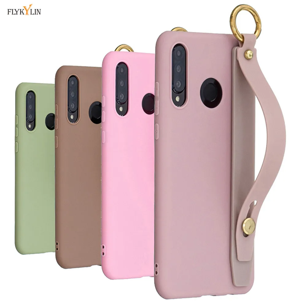 Силиконовый чехол для huawei P30 Lite мягкий из ТПУ ярких цветов Coque P10 P20 Pro с повязка на