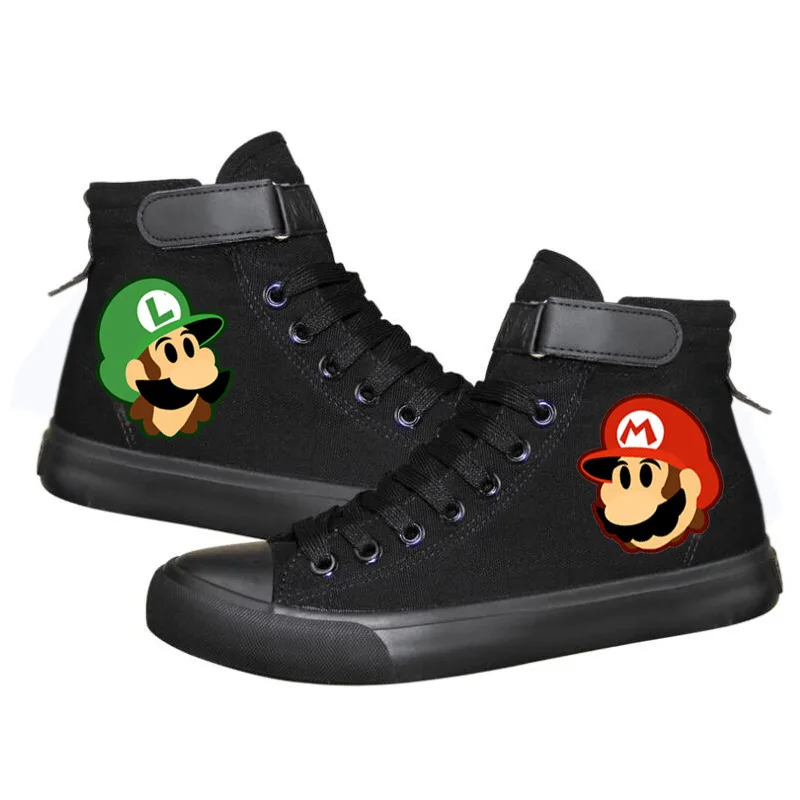 

Super Mario Printed Canvas Shoes Men Sneakers Cute Women Cartoon Casual Shoes Teenagers Boys and Girls Students Sports Shoes NEW