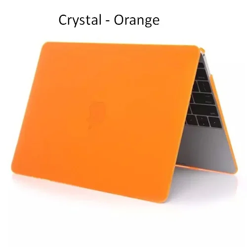 Кристально матовый чехол для ноутбука Macbook Pro 13 Touch Bar чехол s retina 15 A1708 A1706 A1707 для Macbook Air 13 12 11 чехол - Цвет: crystal orange