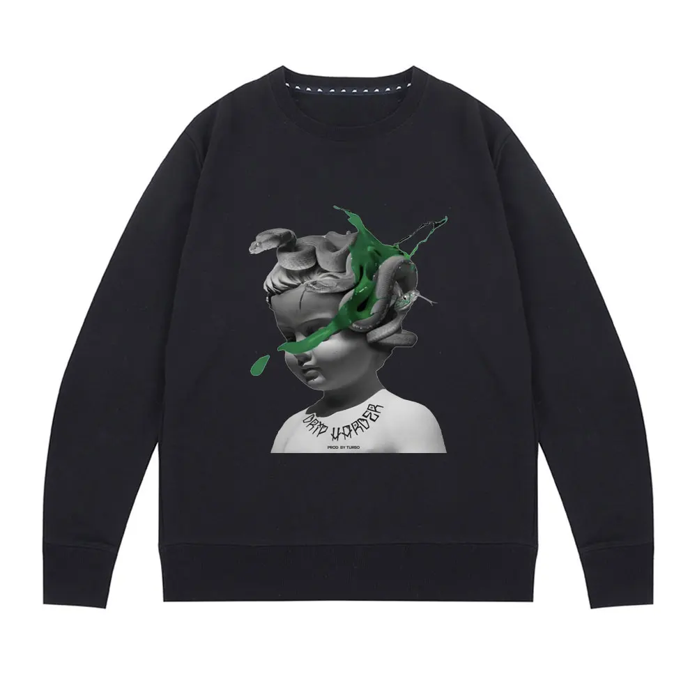

Casual Loose Men Women Hip Hop Sweatshirt Dazzle Cool Lil Baby and Gunna Drip Harder Album Pattern Sweatshirts Unisex Loose Tops