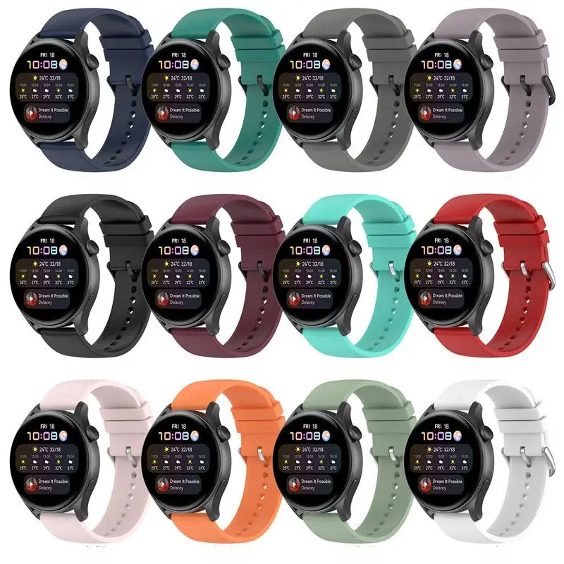 

20mm/22mm Silicone Band for Amazfit GTS/2/2e/GTS2 Mini/GTR 42mm/47mm/GTR2/2e/stratos 2/3 smartWatch Bracelet Amazfit Bip Strap