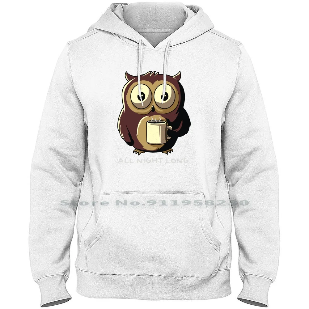 

All Night Long Men WoHoodie Sweater 6XL Big Size Cotton Birthday Animals Night Humor Comic Love Long Geek Fun Day Ny Animals