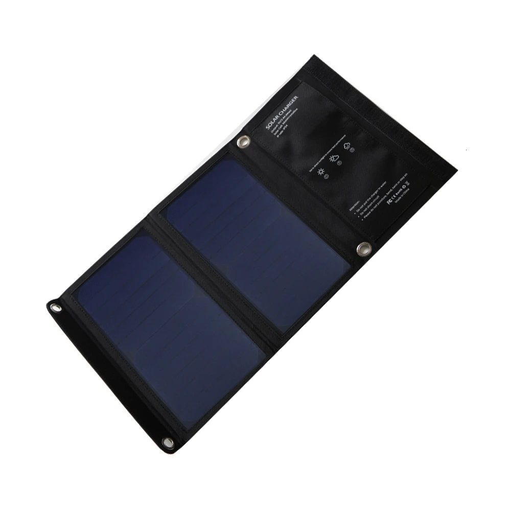 Lerranc Портативный 15 Вт SunPower Панели солнечные Зарядное устройство 5 V/2A с 2 портами(стандарт Выход солнечные батареи для телефонов столы на открытом воздухе