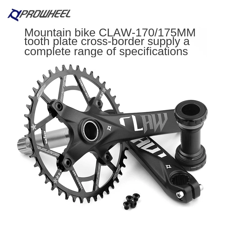 

Mountain Bike Hollow All-in-One Crankset 104BCD Single Disk 32T38T42T52T Modified Crankset Bicycle Sprocket Crank Cycling Prats