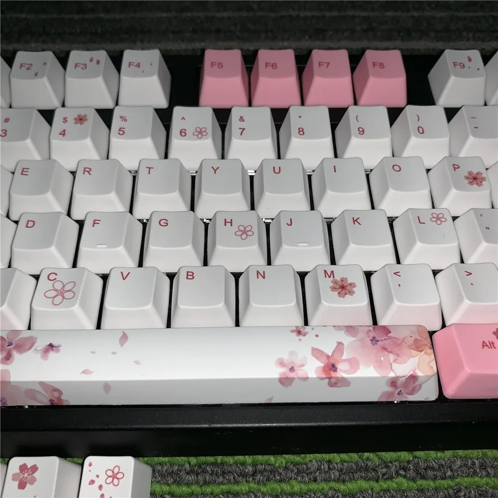 Сакура OEM высота PBT сублимационный ключ крышка s индивидуальная механическая клавиатура специализированный ключ крышка
