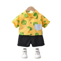 new toddler clothing summer baby boys clothes suit children cartoon shirt shorts 2pcssets infant casual costume kids tracksuits