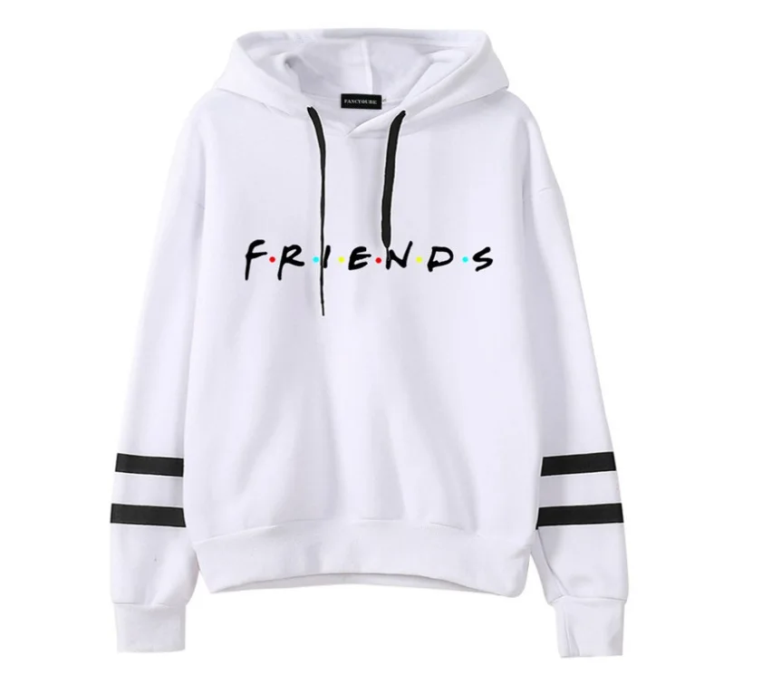 

2020 Autumn winter European American friends letter printed sweater hooded long-sleeved women's clothing