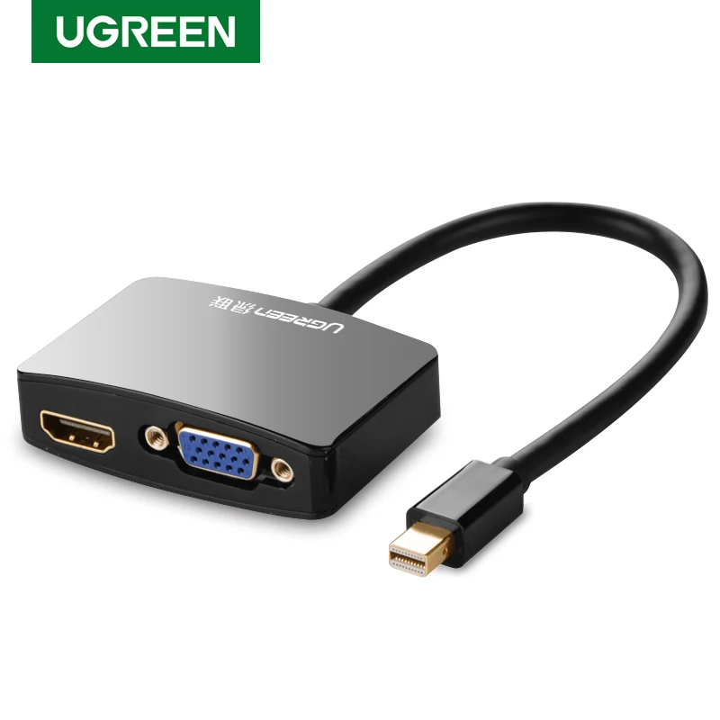 Ugreen 2 в 1 Thunderbolt 1/2 Mini DP к HDMI VGA кабель адаптер DisplayPort конвертер для Apple MacBook Air Pro|mini