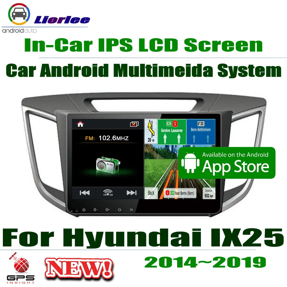 10 1 &quotHD 1080P IPS ЖК экран Android 8 Core для Hyundai IX25/Creta 2014 ~ 2019 Автомагнитола BT 3G/4G WIFI USB GPS Navi