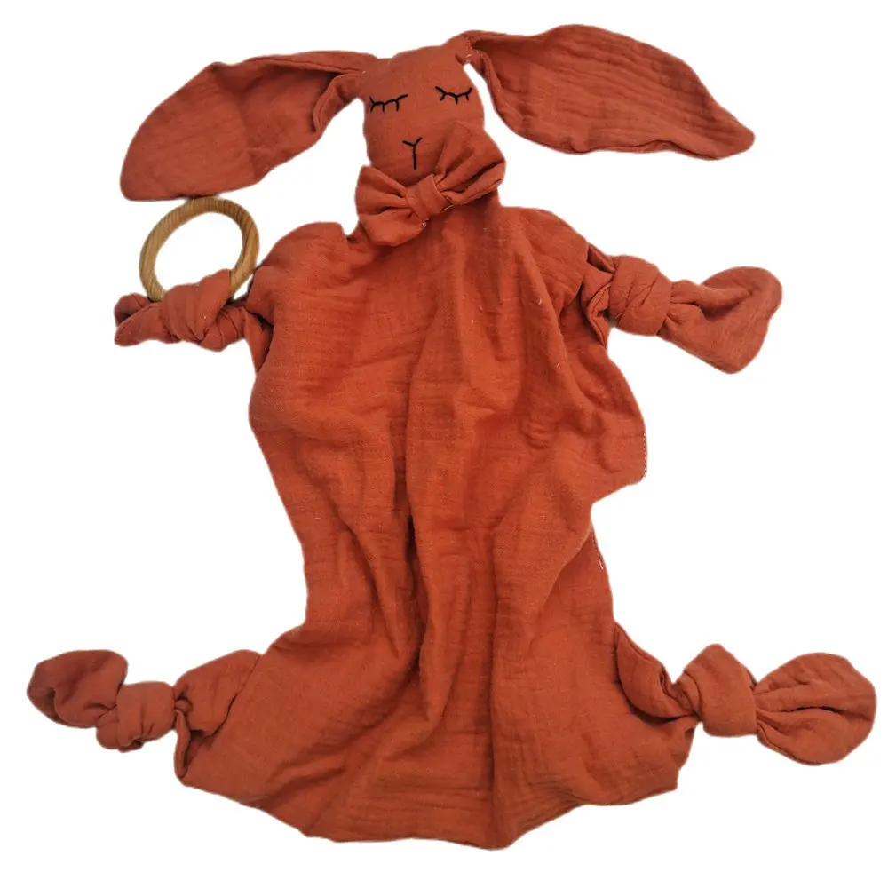 Детское успокаивающее полотенце слюнявчик для сна куклы дети новорожденный