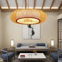 bamboo pendant lights for living room chinese style hanging light cover bedroom pendant lamps kitchen home decor