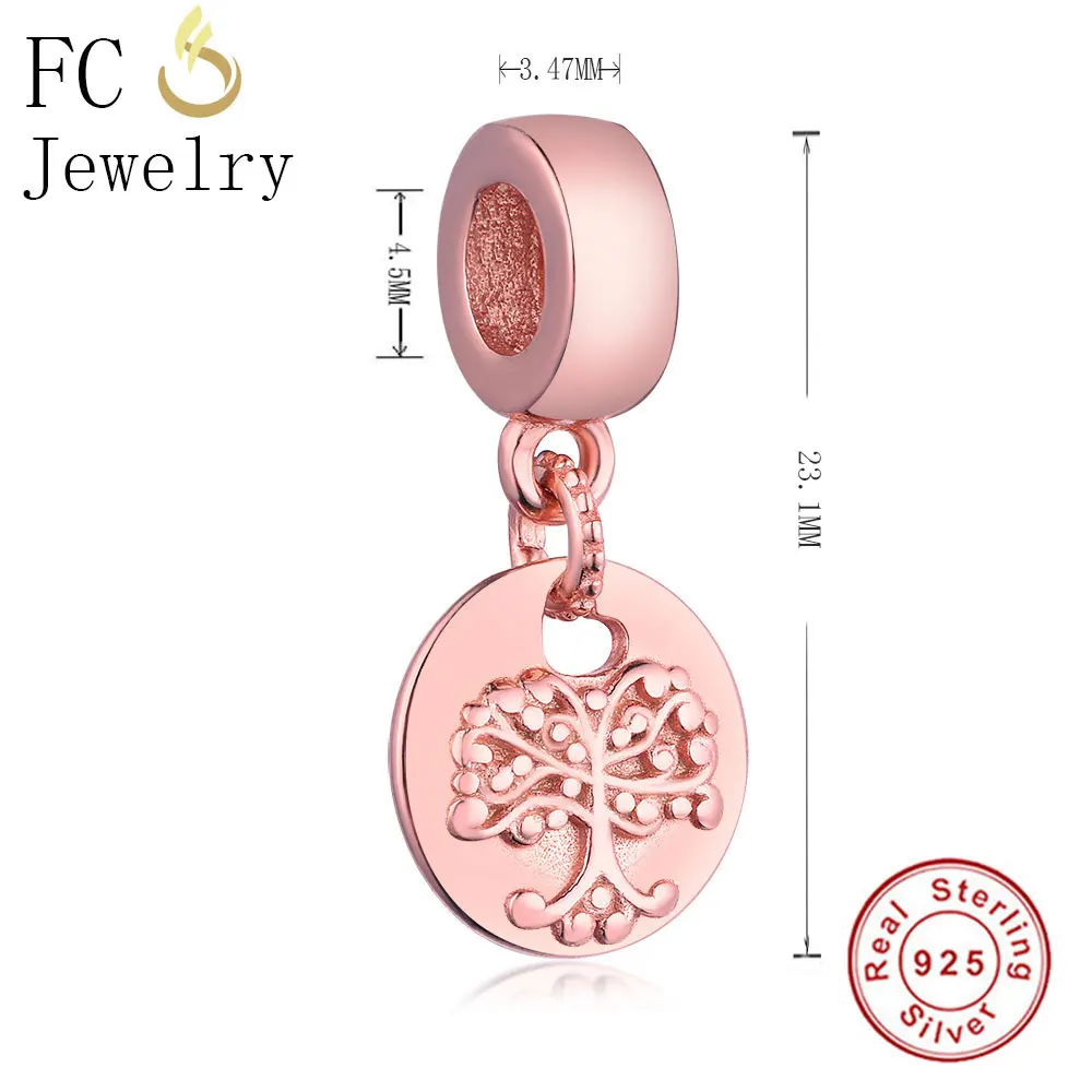 FC Jewelry подходит для оригинального бренда очаровательный браслет 925 пробы серебро