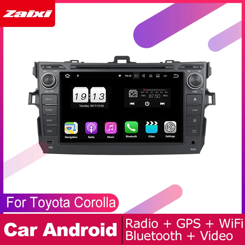 Для Toyota Corolla (E140) Sedan 2006 ~ 2013 аксессуары для автомобиля Android мультимедийный плеер gps